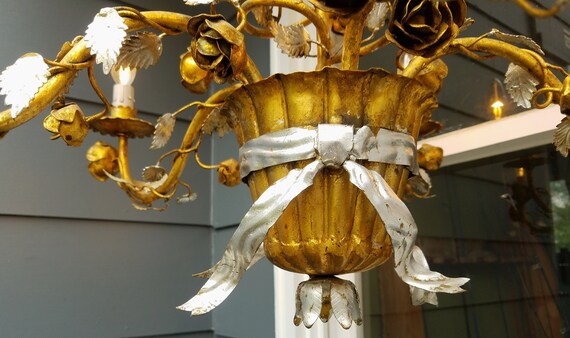Italian tole blue roses chandelier | Flower chandelier, Fun Italian tole blue roses chandelier | Flower chandelier, Fun