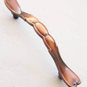 Vintage Copper Finish Cabinet Door Pull, Ajax Hardware, USA City of Industry California, Drawer Pull, Furniture Pull, NOS, Cabinet Jewelry
