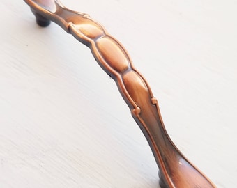 Vintage Copper Finish Cabinet Door Pull, Ajax Hardware, USA City of Industry California, Drawer Pull, Furniture Pull, NOS, Cabinet Jewelry