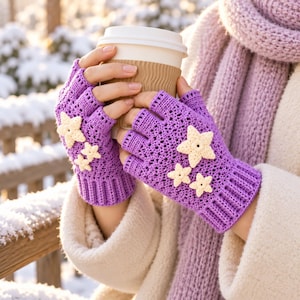 WILLOW Mittens Crochet Pattern PDF, Textured Fan Stitch Family Mittens Baby to Adult, Instant Download