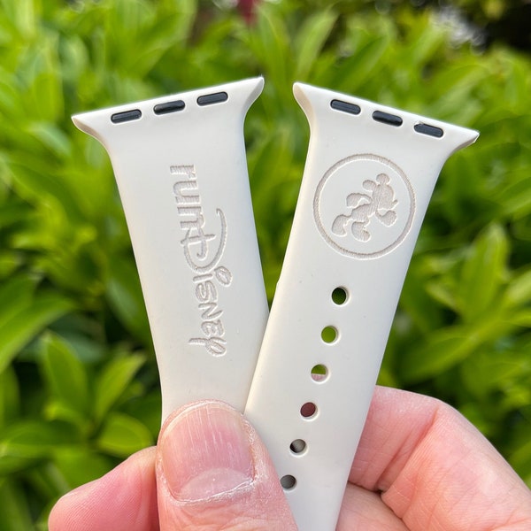 Cinturino per Apple Watch Run Disney Topolino, cinturino in silicone personalizzato