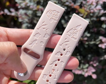 Princess Belle Fitbit Band, Uhrenarmband mit Gravur
