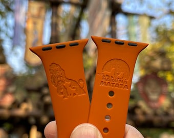 Engraved Lion King Apple Watch Band: Simba, Hakuna Matata