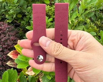 Boho Mushroom Engraved Silicone Band, compatible with Samsung Galaxy Watch - 18 Colors available
