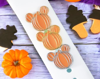 Halloween Pumpkin Mickey Mouse Ear Apple Watch Charms, Watch Stud, Watch Band Jewellery, Apple Watch, Samsung Strap Charm, one piece only
