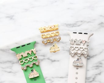 Weihnachten Themenpark Snack Charme Schloss Apple Watch Charms, Uhrenarmband Schmuck, Apple Watch, Samsung Strap Charm