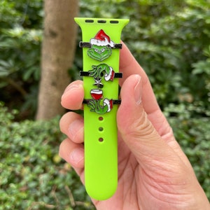 Disney Christmas villain - the Grinch Watch Charm, Watch Stud, Watch Band Jewellery, Apple Watch, Samsung Strap Charm
