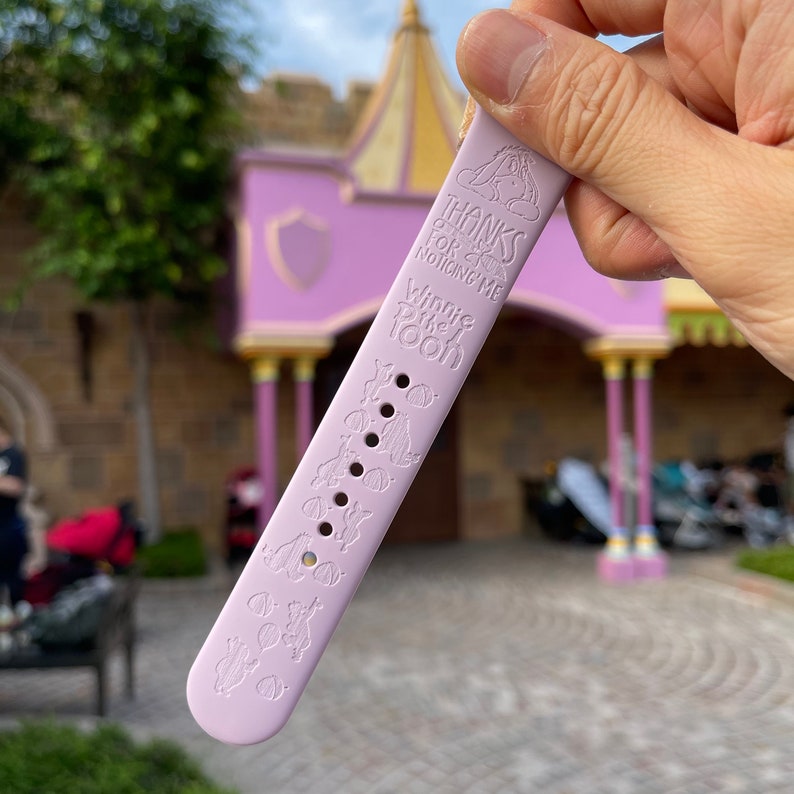 Winnie the pooh eeyore engraved silicon Fitbit versa / Fitbit charge / Fitbit sense watch Band, Google Pixel Watch strap