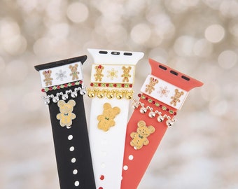 Disney Themenpark Snack Apple Watch Charms, Mickey Lebkuchen Stud, Uhrenarmband Schmuck, Apple Watch, Samsung Strap Charm