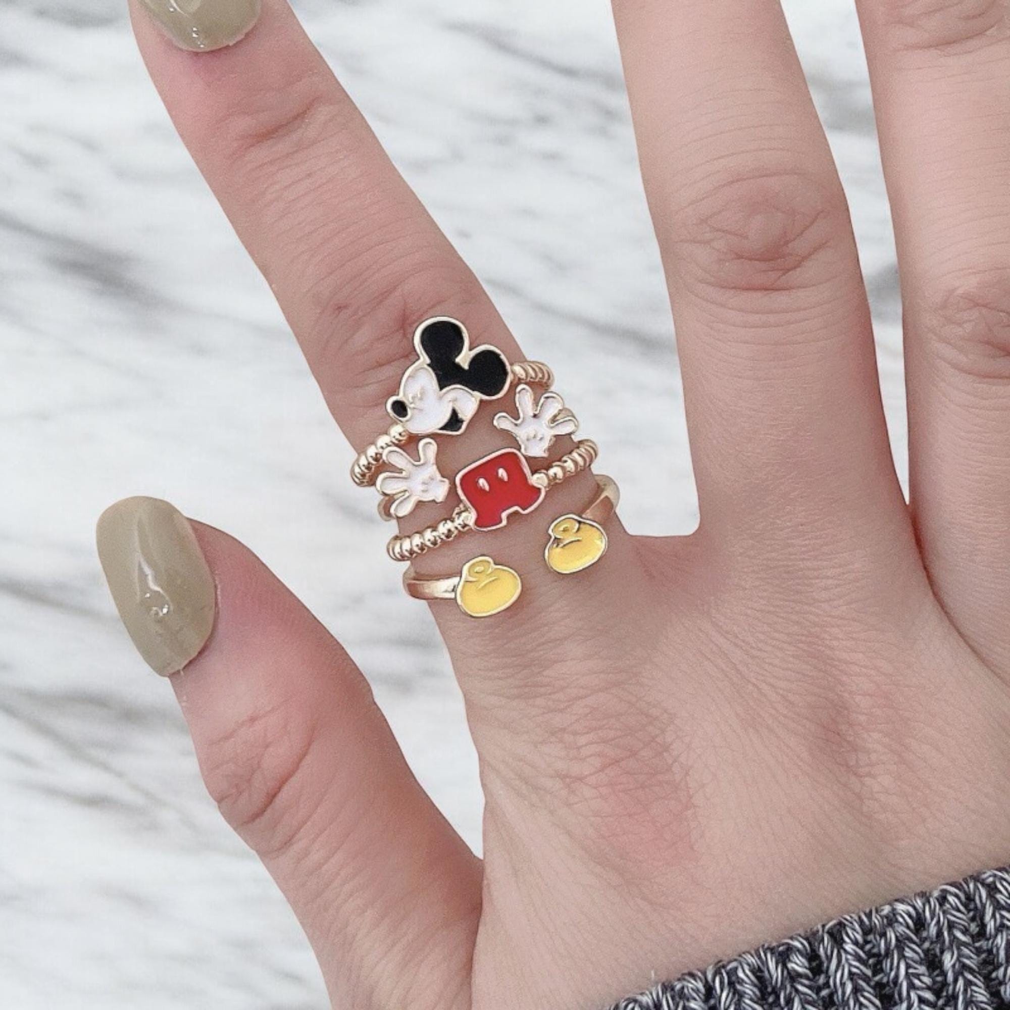 Disney ミッキーマウス シルバーリング ヴィンテージ