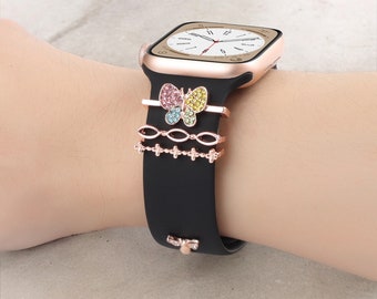 Butterfly Bee Apple Watch Charms: Diamond Samsung / Fitbit Watch Band Stud Jewelry