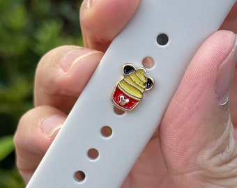 Disney theme park snack Apple Watch Charms, Mickey Mouse Ice cream Stud, Watch Band Jewellery, Apple Watch, Samsung Strap Charm