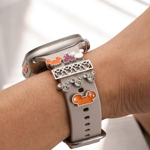 Disney Theme Park Inspired Mickey Mouse Ear Head Apple Watch Charms, Watch Stud, Watch Band Jewellery, Apple, Fitbit, Samsung watch Charm