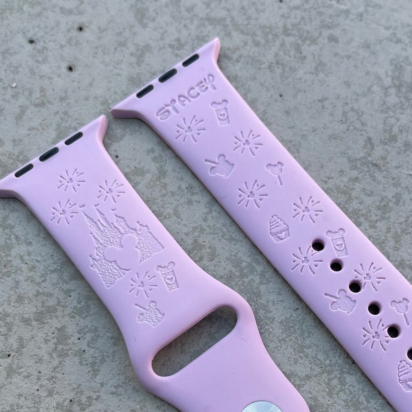 Personalized Castle theme park snack Apple Watch Band for 38mm 40mm 42mm 44mm, 41mm 45mm, 49mm, laser engraved Apple Watch Ultra Strap