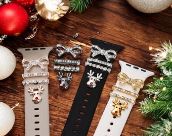 Christmas Theme Apple Watch Band Charms: Reindeer Ribbon  display picture 1