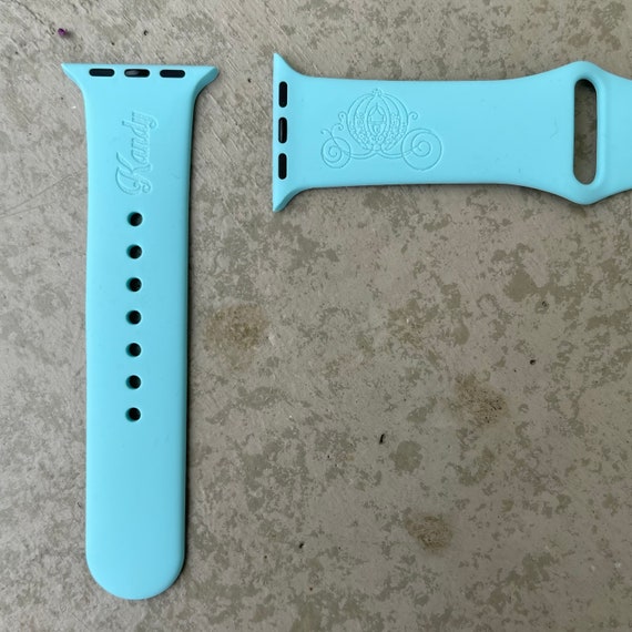 Cinderella Pumpkin Coach Engraved Apple Watch Band  display picture 3