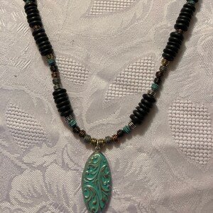 Handmade Turquoise Locket Necklace