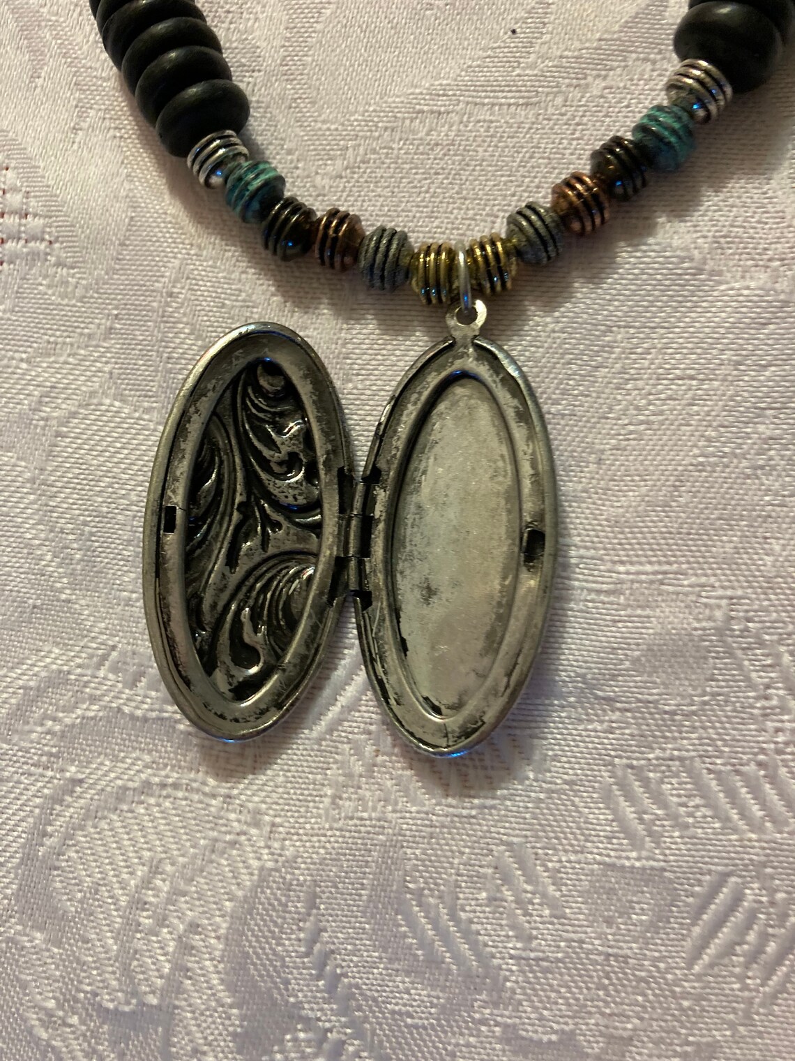 Turquoise locket necklace Clearance