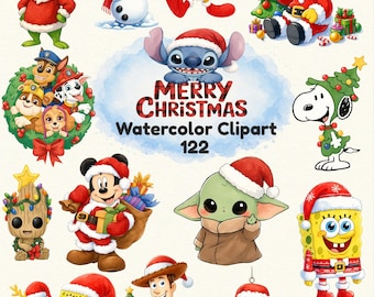 Vrolijk Kerstmis Aquarel Clipart Png, Cartoon Film Png, Cartoon Kinderfiguren Png, Cartoon Kinderen Png, Feestdagen 2026 Sfeer