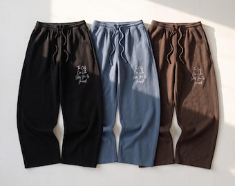 Unisex-Hose mit Waffelform-Beinen