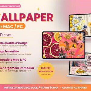 22 Wallpapers compatible with Mac & PC Girly Aesthetic | HD Computer Wallpaper Bundle | Digital Download, Luxury, Summer, Paris