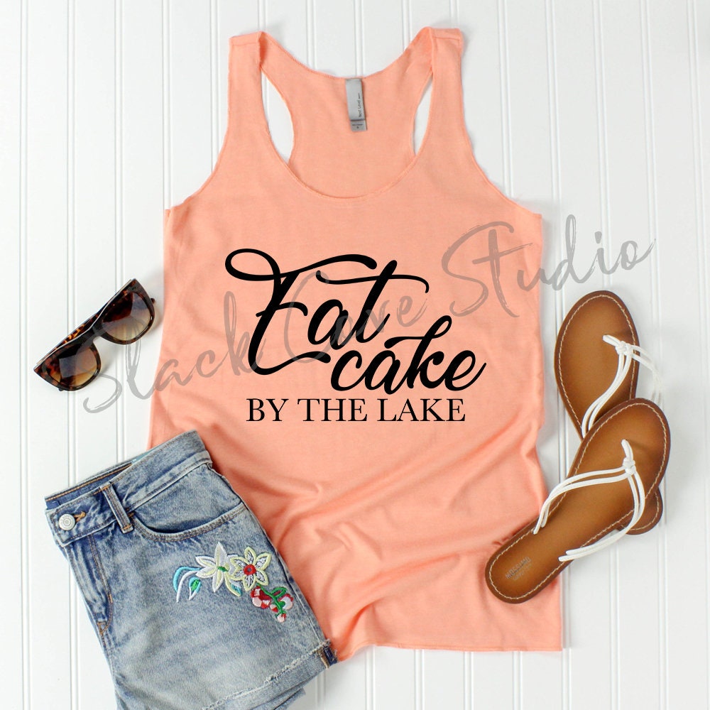 Download Eat Cake by the Lake SVG Cut File | Lake Life SVG | Cute ...