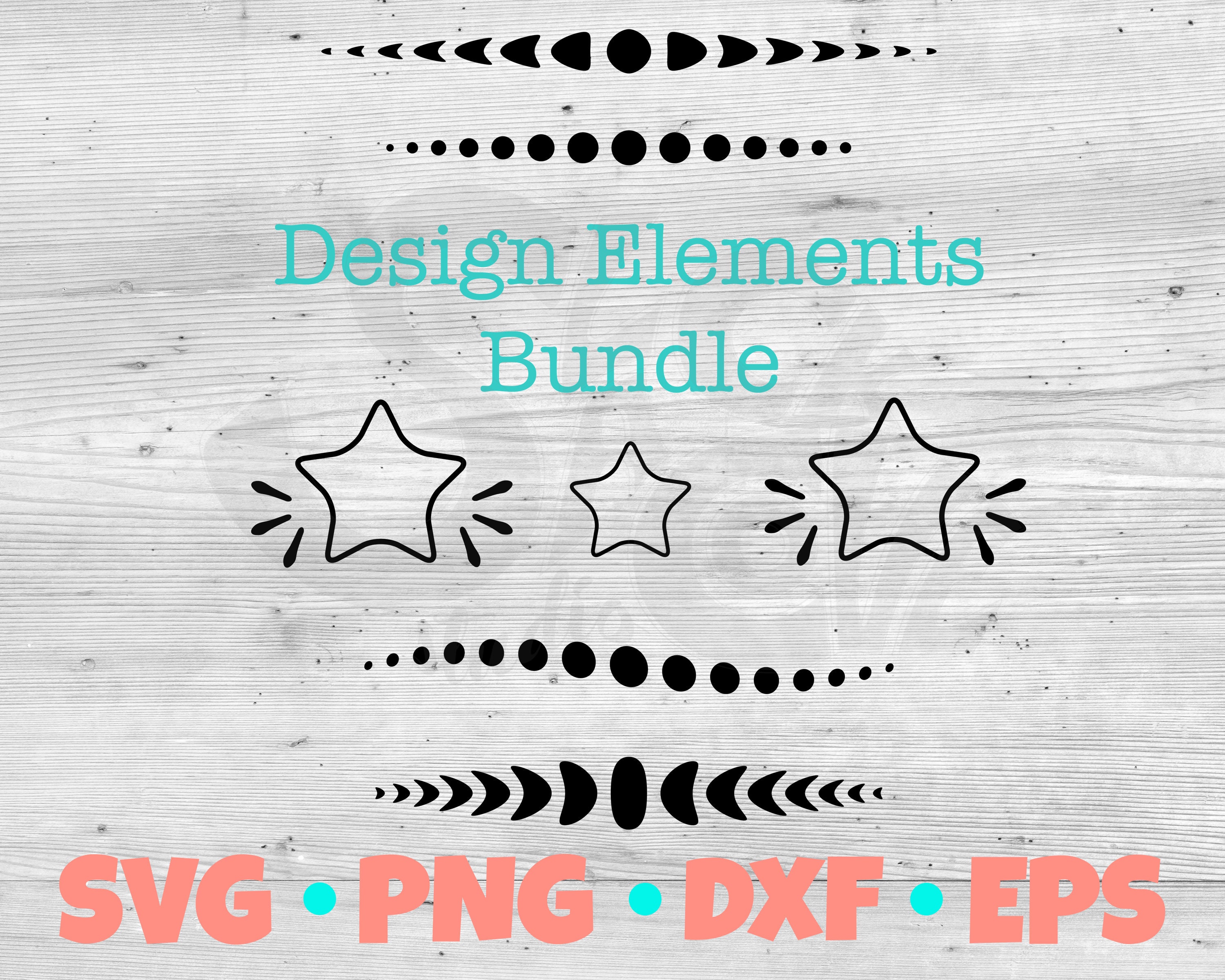 Download Design Elements Bundle Svg Cut Files Stars And Dots Svgs Ornamental Cricut Svgs