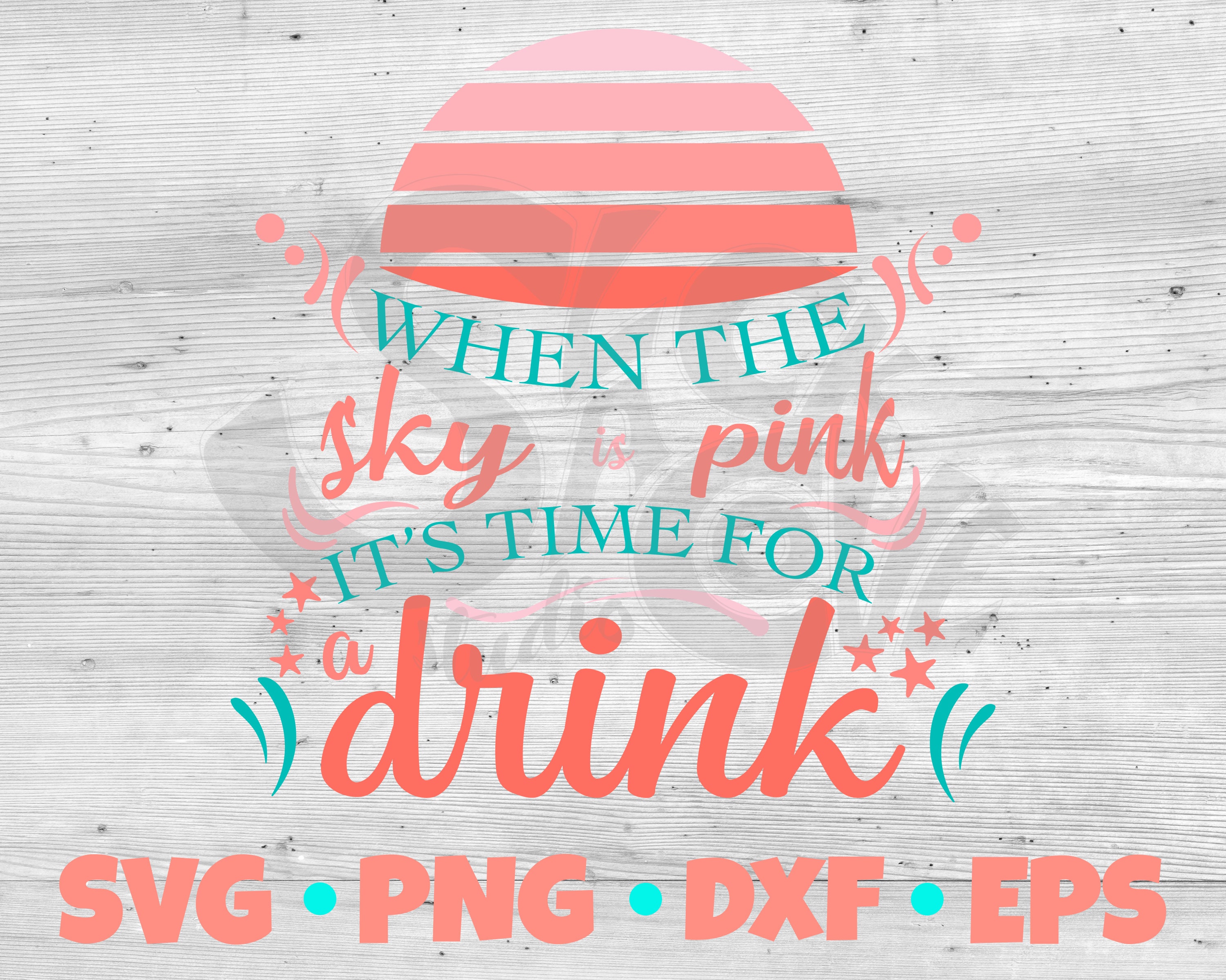 Download Summer Quote Svg Cut File Cocktails Svg Design Sunset Cricut File Summertime Svg