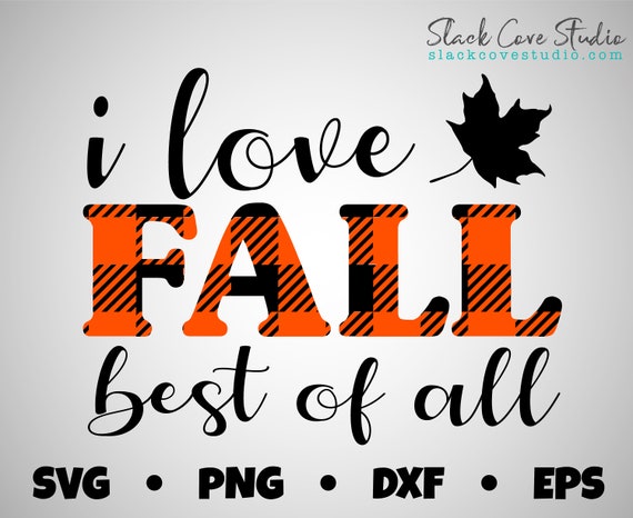 Download I Love Fall SVG Cut File Fall SVG Design Layered Vinyl | Etsy