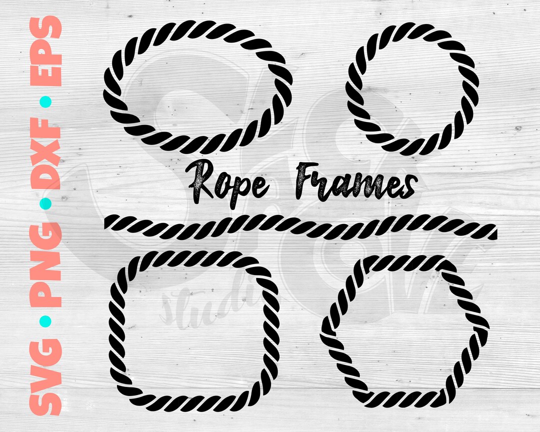 Rope Frames SVG Cut File Nautical Monogram Frame SVG Boat - Etsy Australia