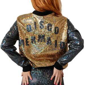 Adult's Unisex Holographic Custom Bomber Jacket image 7