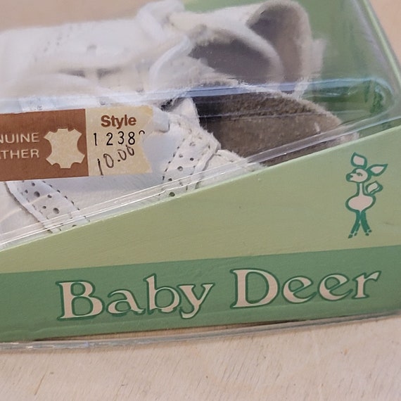 Vintage Baby Deer Soft Sole Shoes Leather Infant … - image 3