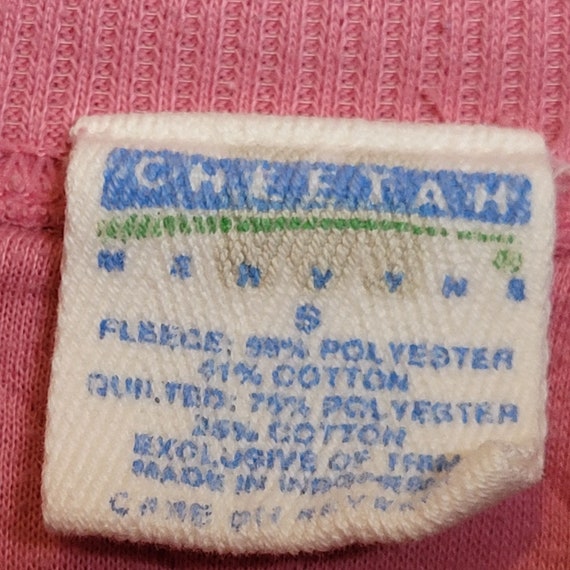 Vintage Sweatshirt Pullover Mervyns Cheetah Pink … - image 6