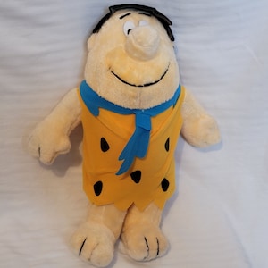 Nanco Fred Flintstone 1989 Stuffed Plush Toy 20 Inches Tall Vintage