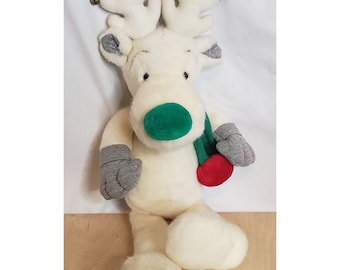 Vintage Snobell Reindeer Applause 90s Retro Weihnachten Plüschtier