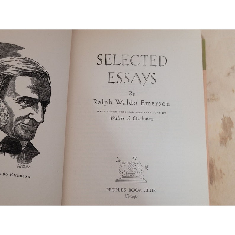 Selected Essays Ralph Waldo Emerson 1949 Hardback Dust Cover Shows Wear bild 8