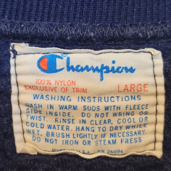 Vintage Champion Nylon Sweatshirt 70s 80s Sports … - image 5