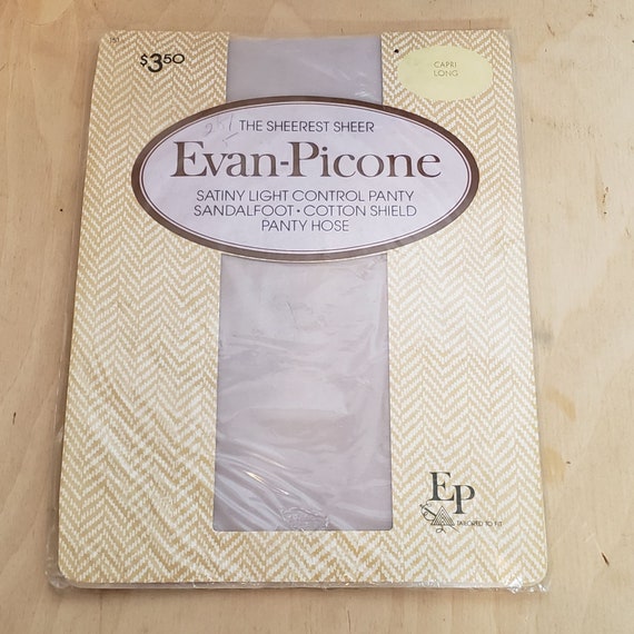 Vintage Evan Picone Pantyhose Nylons Capri Long Sanda… - Gem