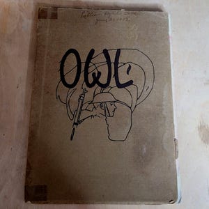 1918 Fresno High School The Owl Yearbook Paperback Edge Wear Condition Issues CA
