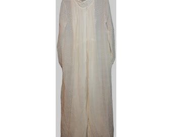 Vintage Hensen Kickernick-Kleid-Robe-Set Peignoir Hochzeitsnacht Kleine Schiere
