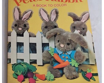 Vintage Peter Rabbit Coloring Book Whitman 1978 Paperback