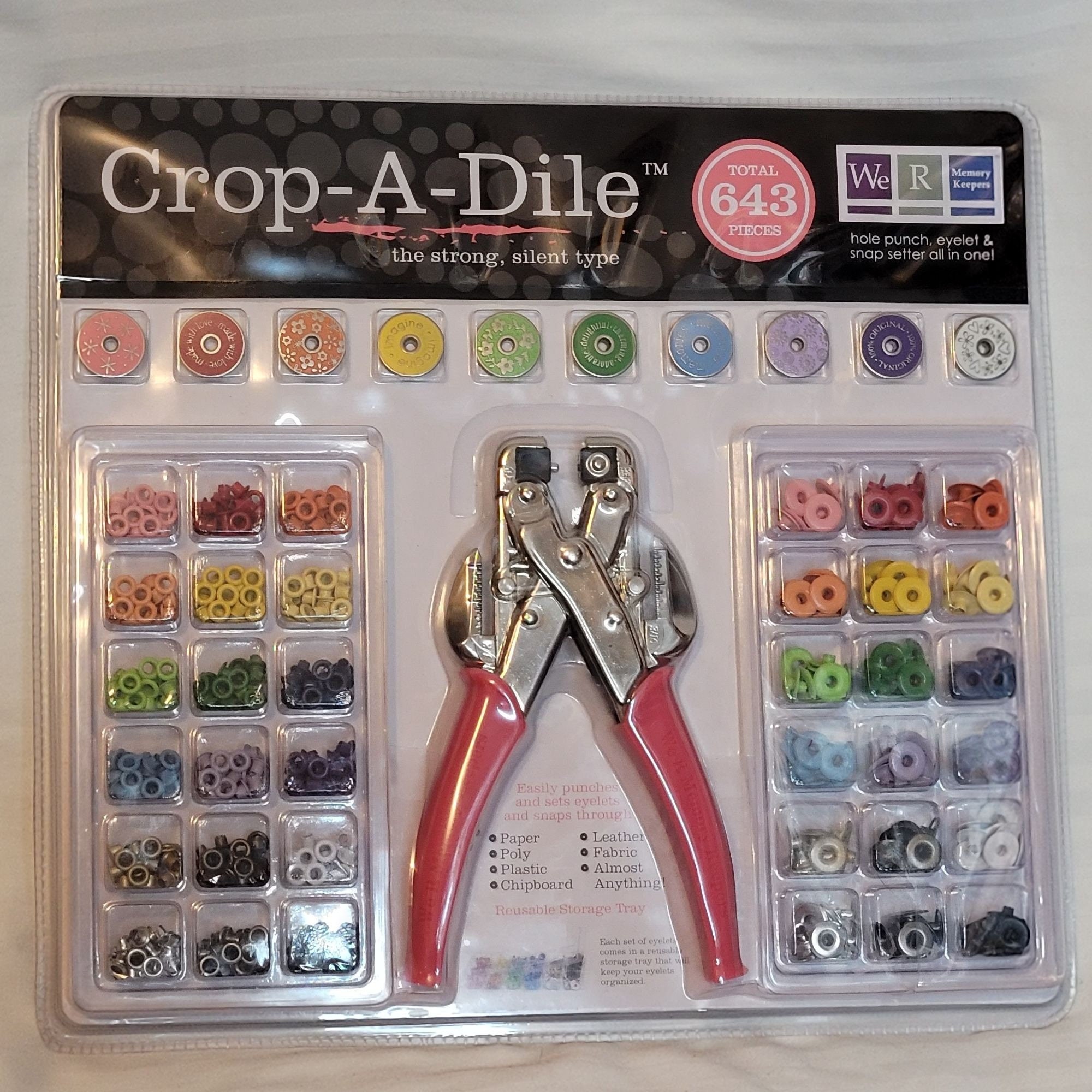 How to punch holes and set eyelets with a Crop-A-Dile (requested) 