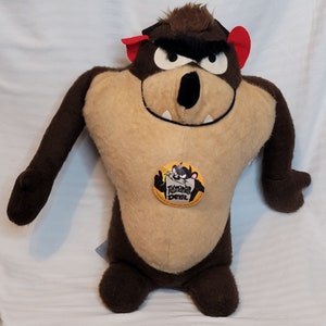Vintage Taz Warner Bros Mighty Star 1971 Stuffed Plush Toy 20 Inches Tall