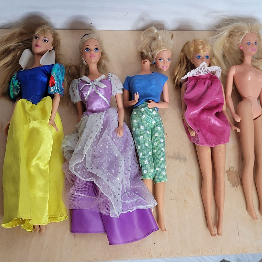Lotto di bambole Barbie vintage anni '80 e '90, set retrò da