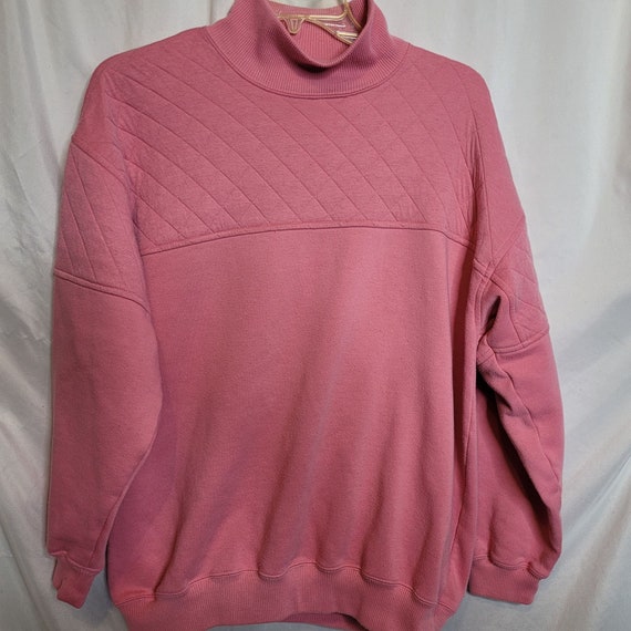 Vintage Sweatshirt Pullover Mervyns Cheetah Pink … - image 1