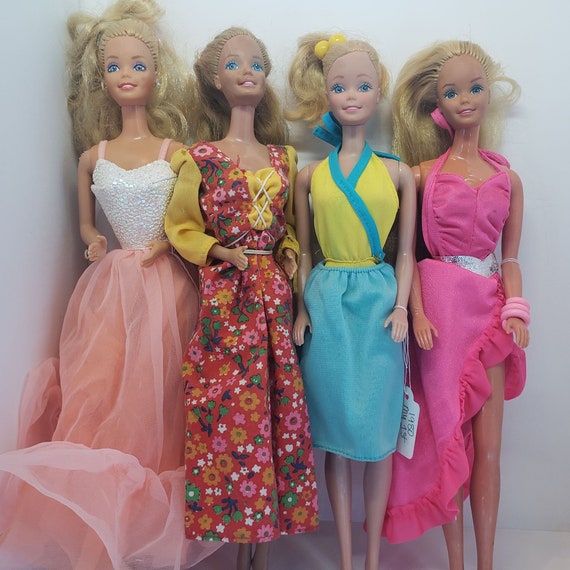 Vintage 80s Barbie Doll Lot of 4 Played With Need Deep - Etsy