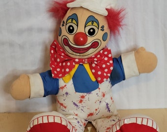 Vintage circusclown knuffel Ringling Brothers Greatest Show on Earth 14 inch
