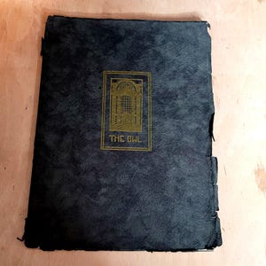 1923 Fresno High School The Owl Yearbook Paperback Edge Wear Condition Issues CA