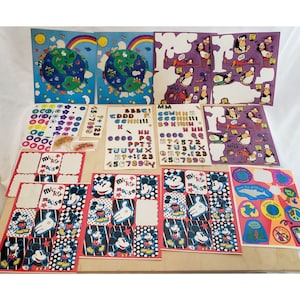 Vintage Novelty 90s Sticker Lot Assorted Huge Variety Multiple Sheets