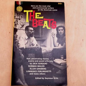 Livre de poèmes vintage The Beats Seymour Krim 2e impression 1963 Broché